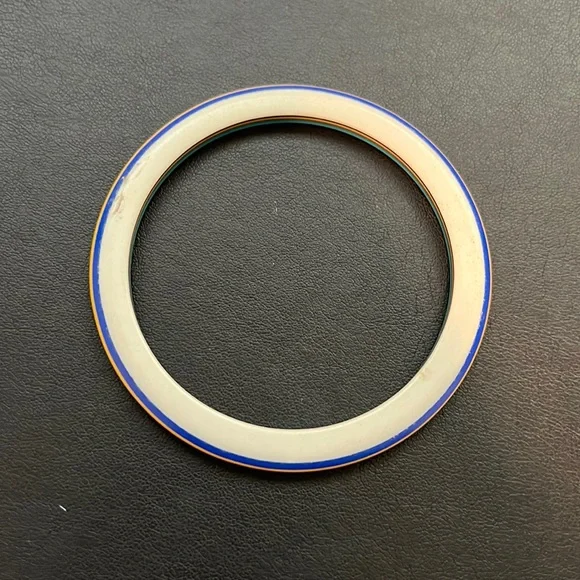 Vintage Plastic Bracelet, Black, White, Multicolor, Thin, Retro, Boho - Picture 2 of 9